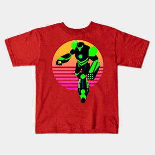 green robots Kids T-Shirt